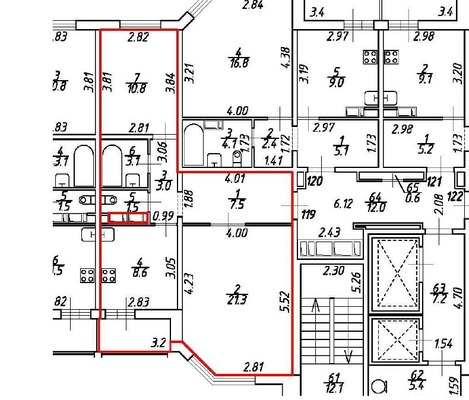 Продам двухкомнатную (2-комн.) квартиру, Королёва пр-кт, 64к2, Санкт-Петербург г