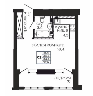 Продам однокомнатную (1-комн.) квартиру, Максима Горького ул, 297, Ростов-на-Дону г