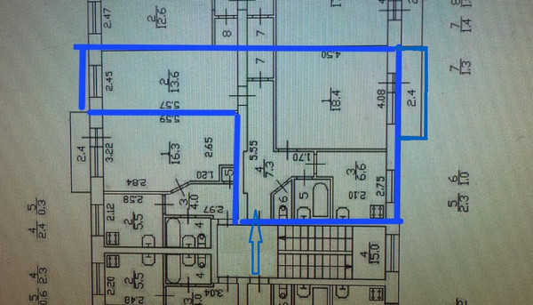 Продам двухкомнатную (2-комн.) квартиру, Гражданский пр-кт, 23к2, Санкт-Петербург г