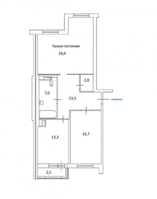 Продам трехкомнатную (3-комн.) квартиру, Заозёрная ул, 3к2, Санкт-Петербург г