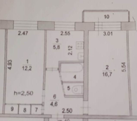 Продам двухкомнатную (2-комн.) квартиру, Красноармейская ул, 26, Раменское г
