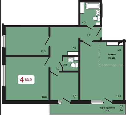 Продам многокомнатную квартиру, Прибойная ул, 31кВ, Красноярск г