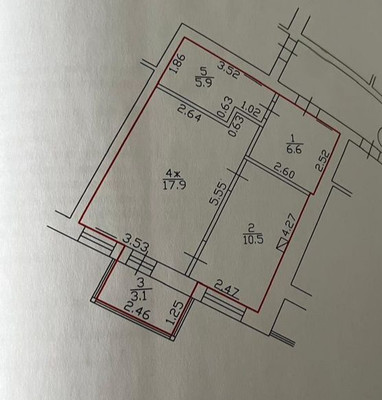 Продам однокомнатную (1-комн.) квартиру, Аэропортная ул, 1ка, Калининград г