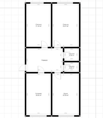 Продам трехкомнатную (3-комн.) квартиру, ОДС ул, 97к2, Нальчик г
