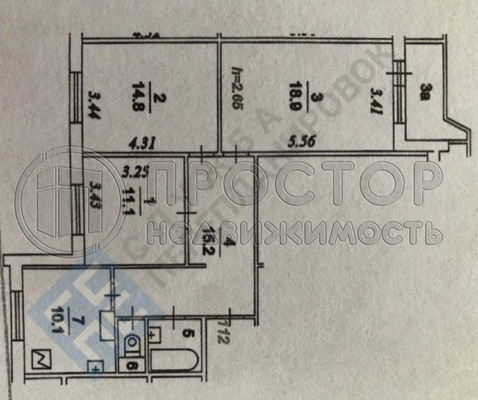 Продам трехкомнатную (3-комн.) квартиру, Клязьминская ул, 11к2, Москва г