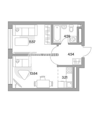 Продам двухкомнатную (2-комн.) квартиру (долевое), Дмитровское ш, 75, Москва г