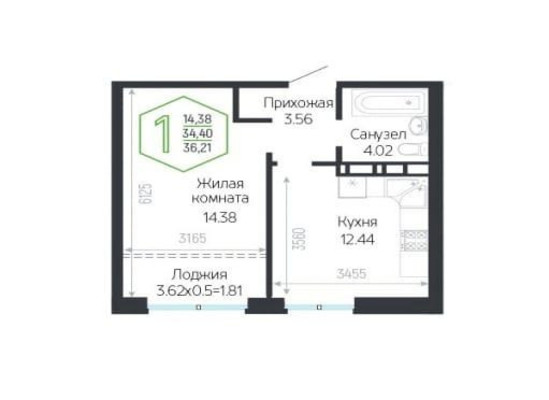 Продам однокомнатную (1-комн.) квартиру, Обрывная ул, 132/16, Краснодар г