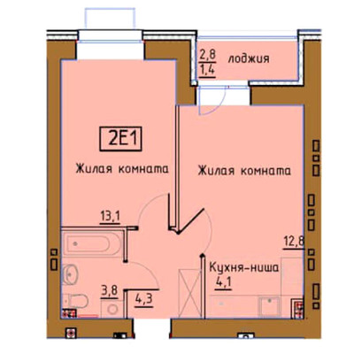 Продам двухкомнатную (2-комн.) квартиру, Советской Армии ул, 82, Пермь г