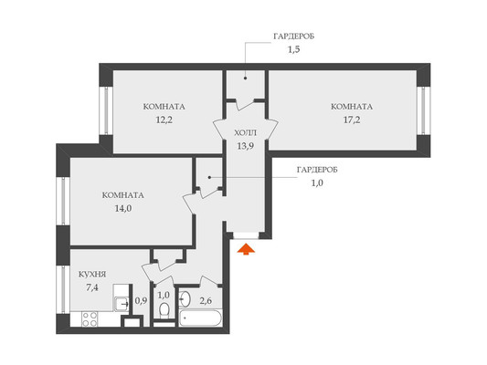 Продам трехкомнатную (3-комн.) квартиру, Долгоозёрная ул, 11а, Санкт-Петербург г