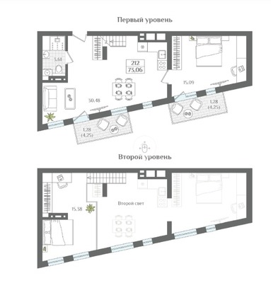 Продам двухкомнатную (2-комн.) квартиру (долевое), Балтийский проезд, Светлогорск г