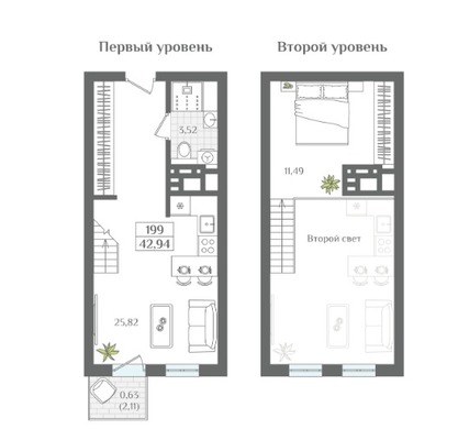 Продам однокомнатную (1-комн.) квартиру (долевое), Балтийский проезд, Светлогорск г