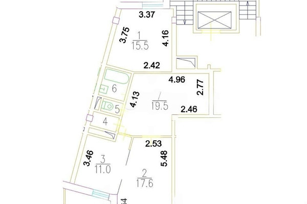 Продам двухкомнатную (2-комн.) квартиру, Басманный пер, 9, Москва г