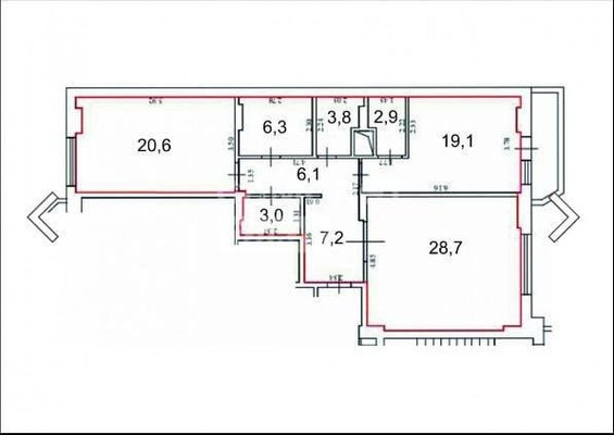 Продам трехкомнатную (3-комн.) квартиру, Комсомольская ул, 8, Краснодар г