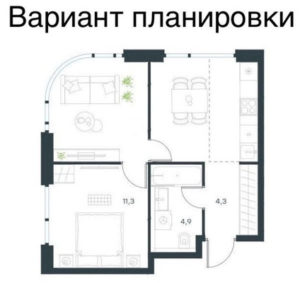 Продам двухкомнатную (2-комн.) , ЗАО Санаторий Ерино тер, к6, Ерино п