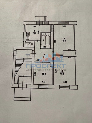 Продам трехкомнатную (3-комн.) квартиру, Чайковского ул, 2/11, Ступино г