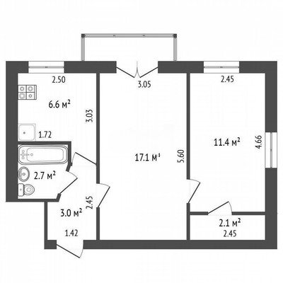 Продам двухкомнатную (2-комн.) квартиру, Ленина пр-кт, 119, Ростов-на-Дону г