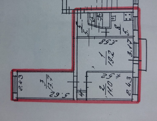 Продам трехкомнатную (3-комн.) квартиру, Партизана Германа ул, 18к2, Санкт-Петербург г
