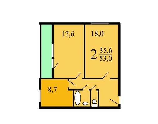 Продам двухкомнатную (2-комн.) квартиру, Маломосковская ул, 2к2, Москва г