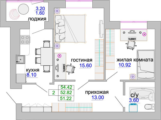 Продам двухкомнатную (2-комн.) квартиру, Тургенева ул, 16а, Зеленоградск г