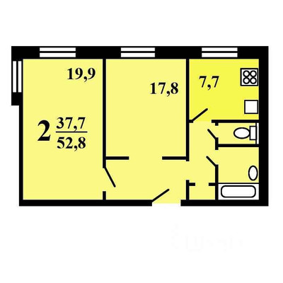 Продам двухкомнатную (2-комн.) квартиру, Бойцовая ул, 29, Москва г