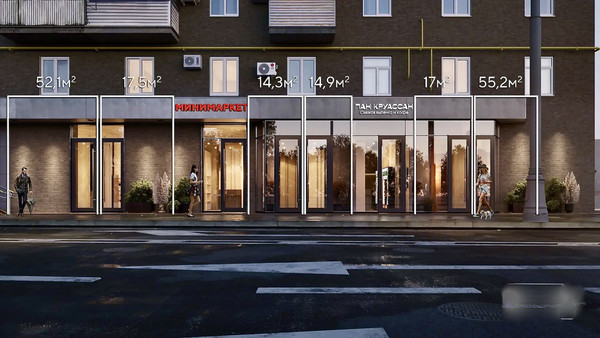 Продам торговое помещение 55,2 м2, Ленинградский пр-кт, 33к3, Москва г