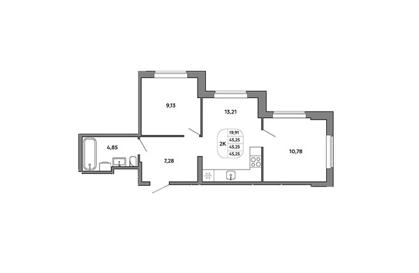 Продам двухкомнатную (2-комн.) квартиру, Космонавтов пр-кт, 91, Екатеринбург г