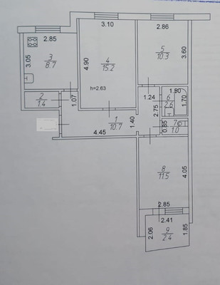 Продам трехкомнатную (3-комн.) квартиру, Серова ул, 6, Казань г