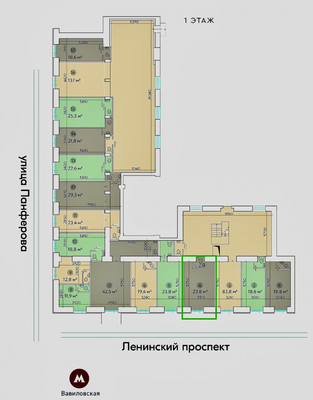 Продам торговое помещение 23,8 м2, Ленинский пр-кт, 81, Москва г