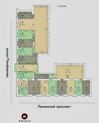 Продам торговое помещение 23,4 м2, Ленинский пр-кт, 81, Москва г