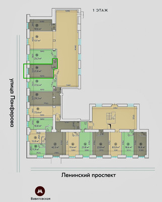 Продам торговое помещение 21,8 м2, Ленинский пр-кт, 81, Москва г