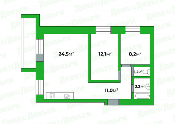 Продам трехкомнатную (3-комн.) квартиру, Сурикова ул, 36, Киров г