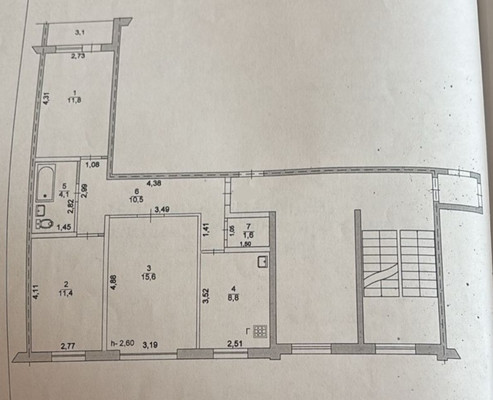 Продам трехкомнатную (3-комн.) квартиру, Деповская ул, 208, Ишим г