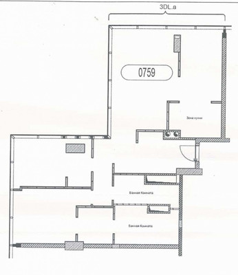 Продам трехкомнатную (3-комн.) квартиру, 1-й Красногвардейский проезд, 22, Москва г