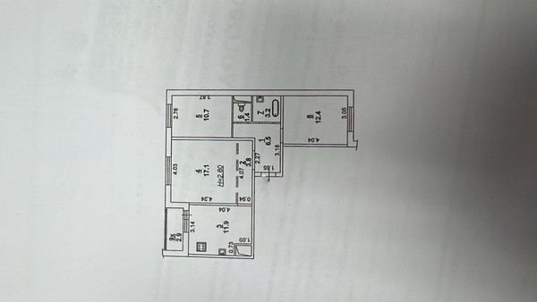 Продам трехкомнатную (3-комн.) квартиру, Еременко ул, 97к29, Ростов-на-Дону г