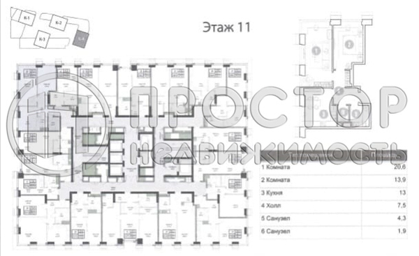 Продам двухкомнатную (2-комн.) , Мира пр-кт, 222, Москва г
