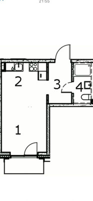 Продам однокомнатную (1-комн.) квартиру, Марка Шагала наб, 11к2, Москва г