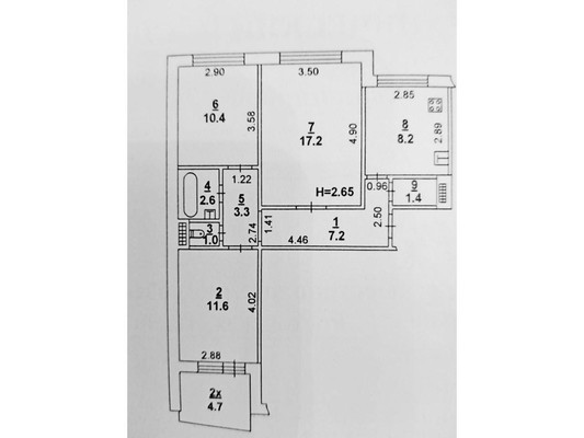 Продам трехкомнатную (3-комн.) квартиру, Еременко ул, 56/1, Ростов-на-Дону г