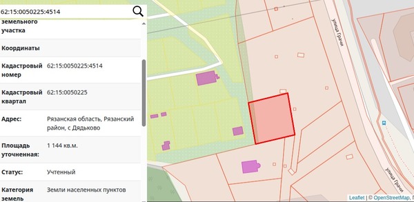 Продам участок 11,44 соток, ИЖС, Дядьково с, 0 км от города