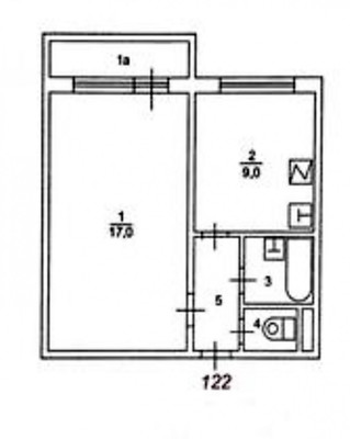 Продам однокомнатную (1-комн.) квартиру, Дружбы ул, 20, Чехов г