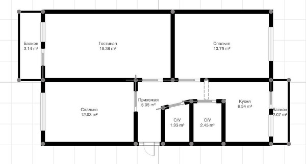 Продам трехкомнатную (3-комн.) квартиру, Тарчокова А.Б. ул, 87кА, Нарткала г