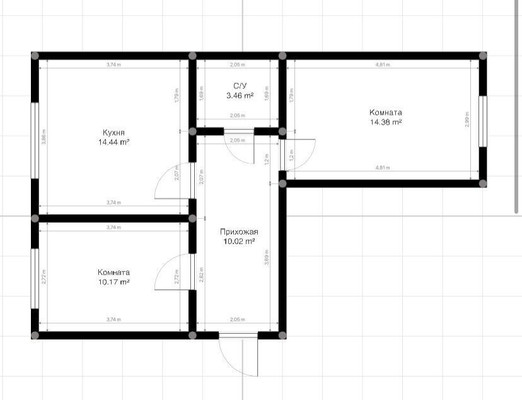 Продам двухкомнатную (2-комн.) квартиру, Тлостанова ул, 30, Нальчик г