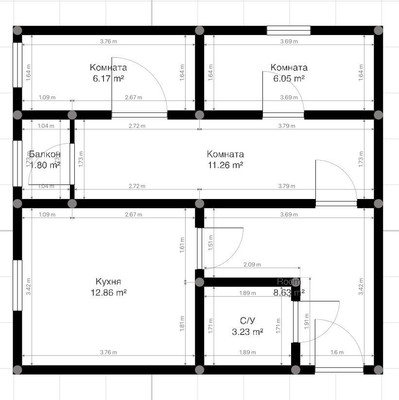 Продам трехкомнатную (3-комн.) квартиру, Ашурова ул, 38, Нальчик г