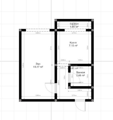 Продам однокомнатную (1-комн.) квартиру, Красная ул, 251А, Нарткала г