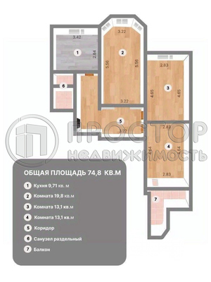 Продам трехкомнатную (3-комн.) квартиру, Липчанского ул, 9, Москва г