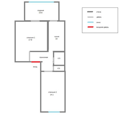 Продам двухкомнатную (2-комн.) квартиру, Щаденко ул, 36, Симферополь г