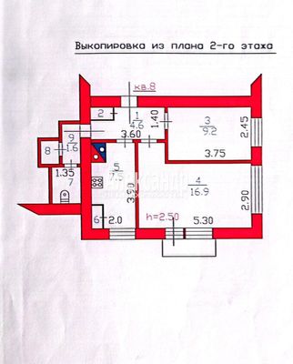 Продам двухкомнатную (2-комн.) квартиру, 4, Кравцово п