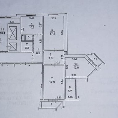 Продам трехкомнатную (3-комн.) квартиру, Мытищинская ул, 24А, Троицкое с
