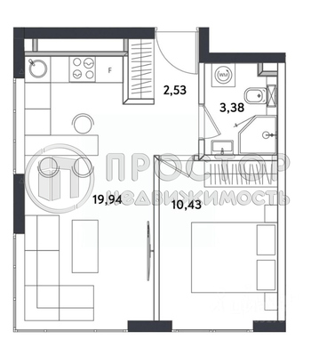 Продам двухкомнатную (2-комн.) квартиру, Окружной проезд, 10Б, Москва г