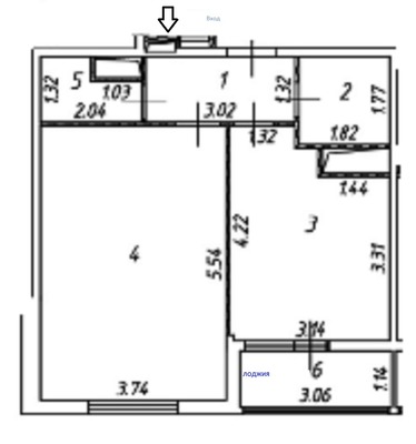 Продам однокомнатную (1-комн.) квартиру, Сколковская ул, 9б, Одинцово г