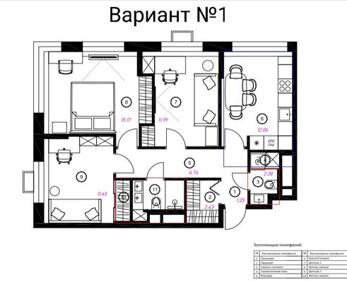 Продам трехкомнатную (3-комн.) квартиру, 3-я Хорошёвская ул, 17А, Москва г